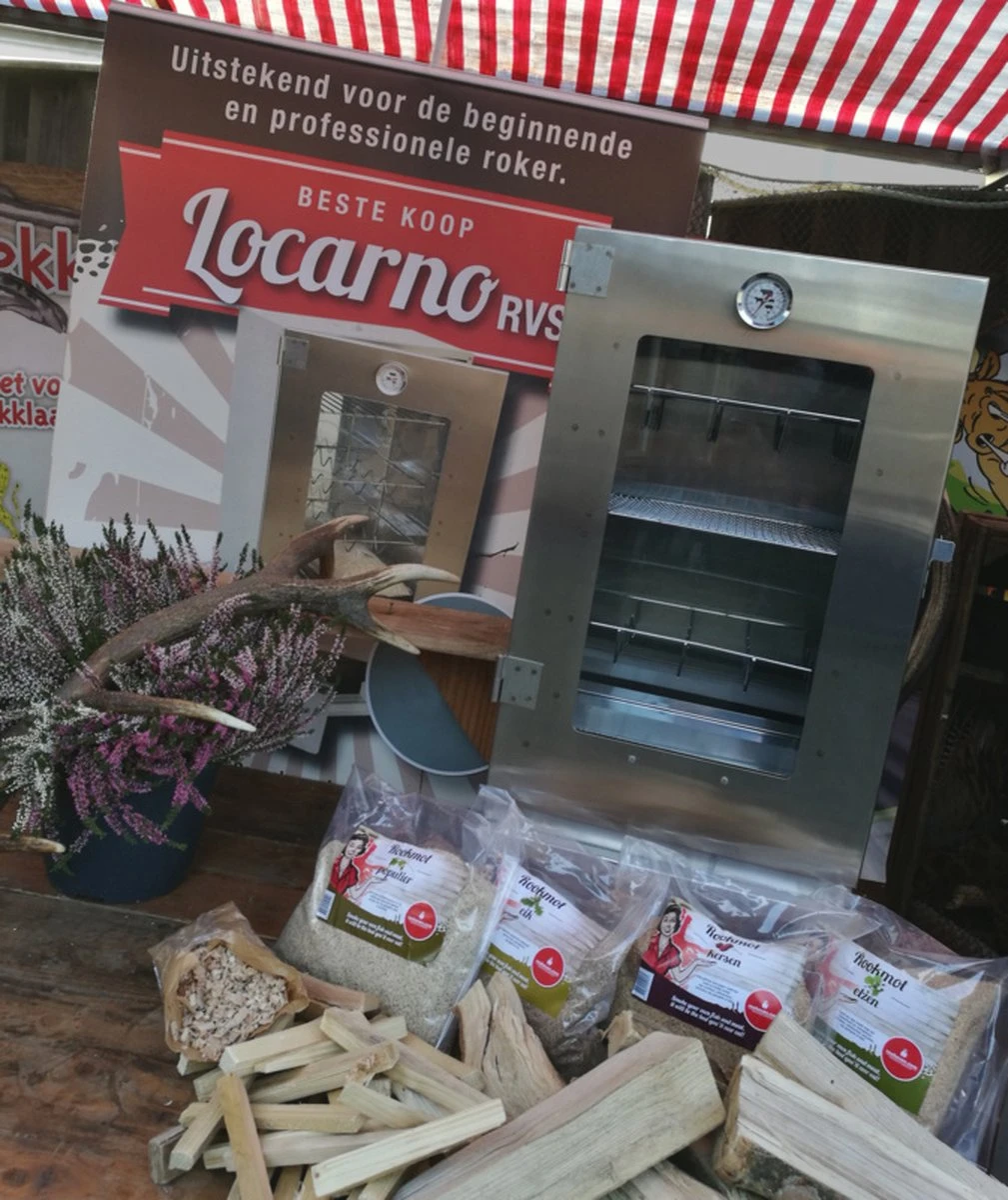 2-L Home & Garden XL Rookoven - RVS - 80x40x28 Cm - 3 Etages 14 2-L Home & Garden XL Rookoven - RVS - 80x40x28 Cm - 3 Etages - Afbeelding 12