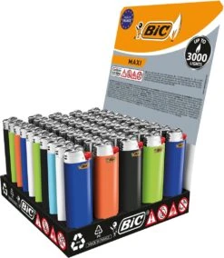 BIC Lighter Aansteker Maxi J26 Display(50stuks) -Bbq Gereedschap Winkel 1045x1200