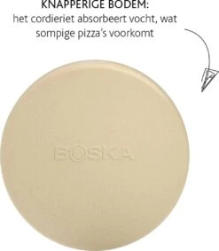 Boska Pizzasteen Deluxe - Voor Oven & BBQ - Knapperige Pizza's - Ø 29.5 Cm - BBQ Accessoires -Bbq Gereedschap Winkel 1048x1200