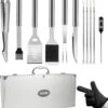 BBQ Accesoires Set Met Thermometer, Handschoenen, Bbq Tang, Bbq Borstel Van Zedar -Bbq Gereedschap Winkel 1049x1200