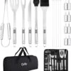 GrillX Barbecue Gereedschap Set - 19-delig - Inclusief Luxe Draagtas - BBQ Accesoires - Gereedschapset
