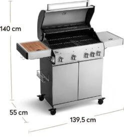 Burnhard Gas BBQ Big FRED Deluxe - 4 Branders - Incl. Keramische Infraroodbrander & Afdekhoes - Deluxe 41 Burnhard Gas BBQ Big FRED Deluxe - 4 Branders - Incl. Keramische Infraroodbrander & Afdekhoes - Deluxe -Bbq Gereedschap Winkel 1063x1200 7