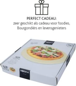 Boska Pizzasteen Deluxe - Voor Oven & BBQ - Knapperige Pizza's - Ø 29.5 Cm - BBQ Accessoires -Bbq Gereedschap Winkel 1069x1200