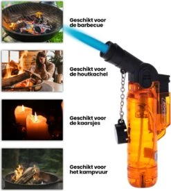 Prof Turbo Aansteker - Stormaansteker - Kaarsen - BBQ - Sigaren - 1 St -Bbq Gereedschap Winkel 1078x1200