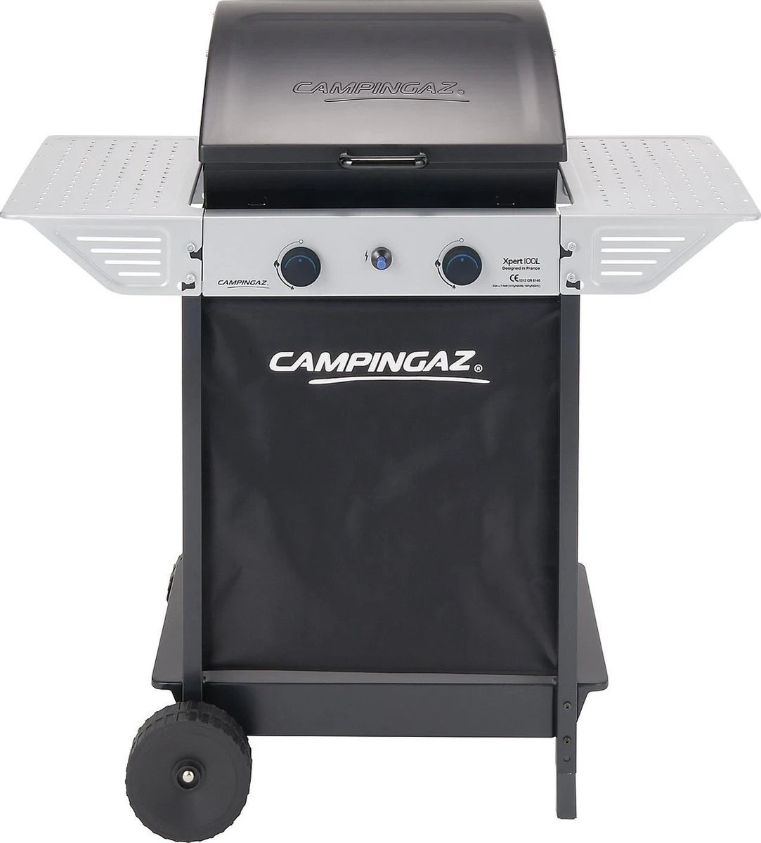 Campingaz Xpert 100 L Gasbarbecue - BBQ - 2-Branders - Grijs/zwart 3 Campingaz Xpert 100 L Gasbarbecue - BBQ - 2-Branders - Grijs/zwart
