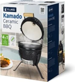 BluMill Kamado BBQ Egg - Kamado 13 Inch - Incl. Vlees Thermometer - Houtskoolbarbecues - Zwart - Ø 27cm -Bbq Gereedschap Winkel 1090x1200 2