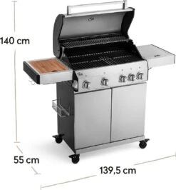 Burnhard Gas BBQ Big FRED Deluxe - 4 Branders - Incl. Keramische Infraroodbrander & Afdekhoes - Deluxe 24 Burnhard Gas BBQ Big FRED Deluxe - 4 Branders - Incl. Keramische Infraroodbrander & Afdekhoes - Deluxe -Bbq Gereedschap Winkel 1113x1200 1