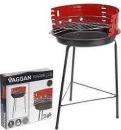 Houtskoolbarbecue Ø33 Cm | Verstelbare Grill BBQ | Halfopen | Zwart / Rood -Bbq Gereedschap Winkel 1116x1200 3