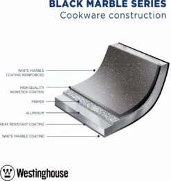 Westinghouse Ovenschaal Braadslede - Ø 30 Cm - Zwart Marmer -Bbq Gereedschap Winkel 1134x1200 1