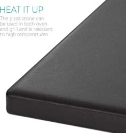 Navaris Pizzasteen XL Voor Oven En Barbecue - Rechthoekige Pizzaplaat 38 X 30 Cm - Inclusief Receptenboek - Keramisch Geglazuurd - Zwart -Bbq Gereedschap Winkel 1142x1200 2