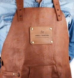 Schort Van Gerecycled Leer - Lichtbruin - Duurzaam Vervaardigd Van Leerresten - Klaar Voor Het BBQ Seizoen -Bbq Gereedschap Winkel 1143x1200 2