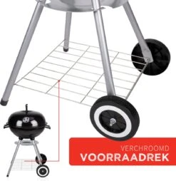 BBQ Collection Houtskoolbarbecue - Kogelbarbecue 45 X 60 Centimeter - Ronde Barbecue - Barbecue Op Wielen - Zwart - Metaal -Bbq Gereedschap Winkel 1169x1200 4