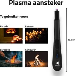 Oplaadbare Lange Elektrische Aansteker - Zwart - Duurzame Plasma Aansteker - Inclusief Cadeauverpakking - BBQ - Kaarsen -Bbq Gereedschap Winkel 1177x1200 2