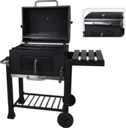 Houtskool BBQ Op Wielen + Tafel | Mat Zwart - X86000060 9 Houtskool BBQ Op Wielen + Tafel | Mat Zwart - X86000060 -Bbq Gereedschap Winkel 1180x1200 6