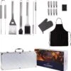 BBQ Accesoires Gereedschapset Koffer Set Tang Borstel Schort Barbecue Dagdeals - Chef Cook BBQ Accessoires Set -Bbq Gereedschap Winkel 1183x1200 5