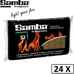 Samba Aanmaakblokjes Bruin á 24 X 32 Stuks - Omdoos Is 768 Aanmaakblokjes -Bbq Gereedschap Winkel 1191x1200 3