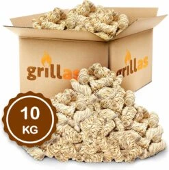 Aanmaakkrullen Voor BBQ Of Kachel | 10kg ECO FSC Gecertificeerd Aanmaakhout Barbecue - Biologisch En Duurzaam Aanmaakwokkels - Houtwol Wokkels - Barbeque Aansteker - Aanmaakblokjes - Accessoires - Ongeveer 800krullen -Bbq Gereedschap Winkel 1195x1200 3