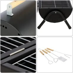 MaxxGarden BBQ - Houtskool Barbecue - Smoker Barbecue - Grilloppervlak (LxB) 38 X 52 Cm - Met Dubbel Grill Vlak - Zwart 13 MaxxGarden BBQ - Houtskool Barbecue - Smoker Barbecue - Grilloppervlak (LxB) 38 X 52 Cm - Met Dubbel Grill Vlak - Zwart -Bbq Gereedschap Winkel 1196x1200 4