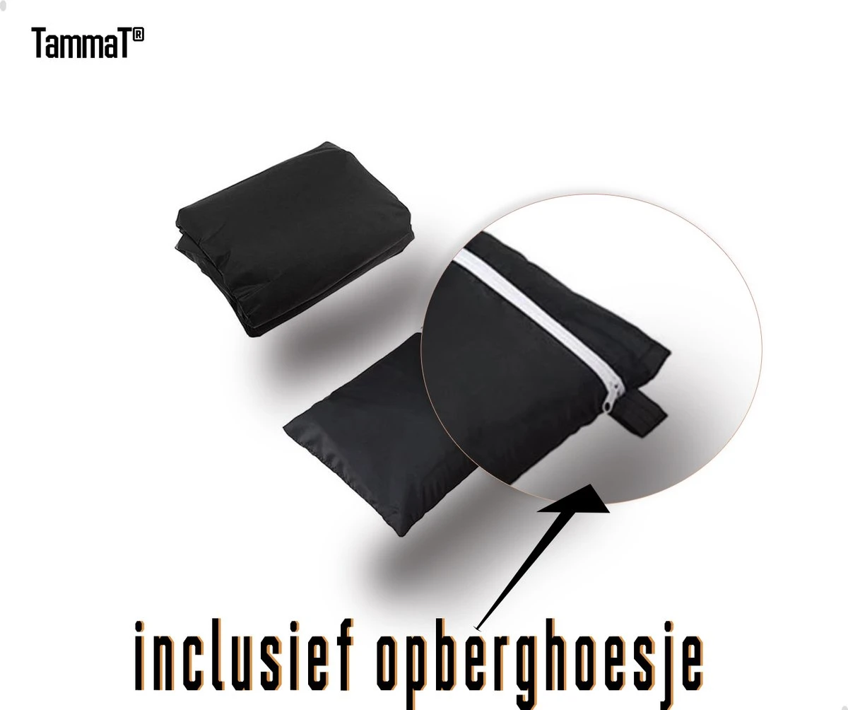 TammaT - BBQ Hoes - Waterdichte Beschermhoes - UV Bescherming - Maat L 170 X 61 X 117 Cm - Met Trekkoord 4 TammaT - BBQ Hoes - Waterdichte Beschermhoes - UV Bescherming - Maat L 170 X 61 X 117 Cm - Met Trekkoord - Afbeelding 2