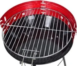 Houtskoolbarbecue Ø33 Cm | Verstelbare Grill BBQ | Halfopen | Zwart / Rood -Bbq Gereedschap Winkel 1200x1028 5
