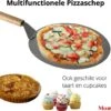 Pizzaschep 30 Cm Voor Oven Of BBQ - Rond - RVS - Met Houten Handvat -Bbq Gereedschap Winkel 1200x1033 1