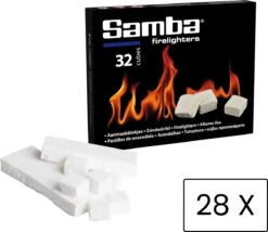 Samba Aanmaakblokjes Wit - Kerosine - 896 Stuks - Omdoos -Bbq Gereedschap Winkel 1200x1038