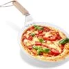 Nowad Pizzaschep RVS Rond Voor BBQ En Oven - 30,5 Cm - Pizzaspatel - Taartschep - Houten Handvat - Ophangbaar - Rond - Vaatwasbestendig - Keukenaccessoires -Bbq Gereedschap Winkel 1200x1041