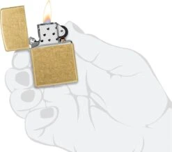 Aansteker Zippo Street Brass -Bbq Gereedschap Winkel 1200x1059