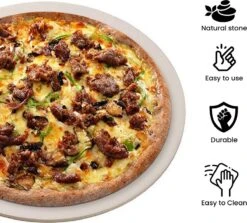 MaxxHome Pizzasteen - BBQ Steen - Pizzasteen Voor De Lekkerste Bereiding Van Een Pizza Op Jouw Barbecue Of In De Oven - Pizza Steen Rond - Medium (33 Cm) -Bbq Gereedschap Winkel 1200x1084 1