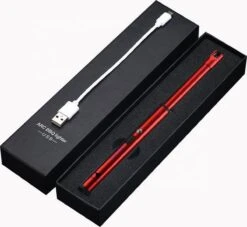 Oplaadbare Lange Dunne Elektrische Aansteker - Duurzame Plasma Aansteker - Inclusief Cadeauverpakking - BBQ – Kaarsen – Rood -Bbq Gereedschap Winkel 1200x1101
