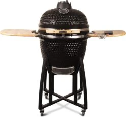 Patton - Kamado 21" - Premium Black - Keramische Barbecue - Incl. Bluetooth Kerntemperatuurmeter - LED Verlichting - Large - Compleet - Zwart -Bbq Gereedschap Winkel 1200x1111