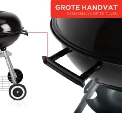 BBQ Collection Houtskoolbarbecue - Kogelbarbecue 45 X 60 Centimeter - Ronde Barbecue - Barbecue Op Wielen - Zwart - Metaal -Bbq Gereedschap Winkel 1200x1116 3