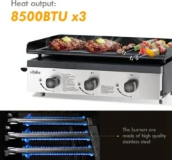 Bighorn Plancha Grill - Gasbarbecue – Tabletop – Draagbaar – 3 Branders 20 Bighorn Plancha Grill - Gasbarbecue – Tabletop – Draagbaar – 3 Branders -Bbq Gereedschap Winkel 1200x1118 1