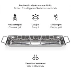 Blumtal BBQ Rek - Robuuste Roestvrijstalen Kippenpoot Rek - Voor 12 Poten - Kippengrillstandaard - Vaatwasmachinebestendig -Bbq Gereedschap Winkel 1200x1125 2