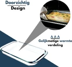 VAIVE 3-delige Ovenschaal Set - Rechthoekig - Glas -Bbq Gereedschap Winkel 1200x1129 4