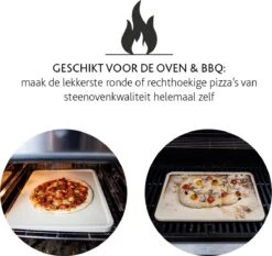 Boska Pizzasteen Deluxe Rechthoek - Voor De Oven - Knapperige Pizza's - 40x32 Cm - BBQ Accessoires -Bbq Gereedschap Winkel 1200x1131