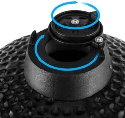 Patton - Kamado 21" - Premium Black - Keramische Barbecue - Incl. Bluetooth Kerntemperatuurmeter - LED Verlichting - Large - Compleet - Zwart -Bbq Gereedschap Winkel 1200x1137 3