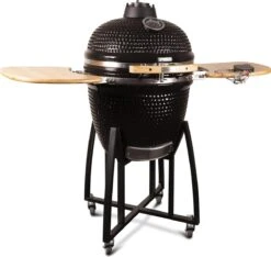 Patton - Kamado 21" - Premium Black - Keramische Barbecue - Incl. Bluetooth Kerntemperatuurmeter - LED Verlichting - Large - Compleet - Zwart -Bbq Gereedschap Winkel 1200x1139
