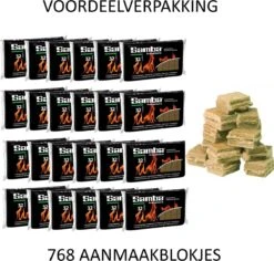 Samba Aanmaakblokjes Bruin á 24 X 32 Stuks - Omdoos Is 768 Aanmaakblokjes -Bbq Gereedschap Winkel 1200x1148