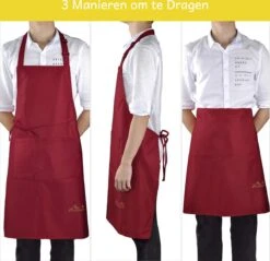 Viedouce 2 Pack Schort - Keukenschort - BBQ BIB Apron - Waterbestendig - Incl. Voorzak - Verstelbaar - Rood - (78 X 75 Cm) 11 Viedouce 2 Pack Schort - Keukenschort - BBQ BIB Apron - Waterbestendig - Incl. Voorzak - Verstelbaar - Rood - (78 X 75 Cm) -Bbq Gereedschap Winkel 1200x1159 2