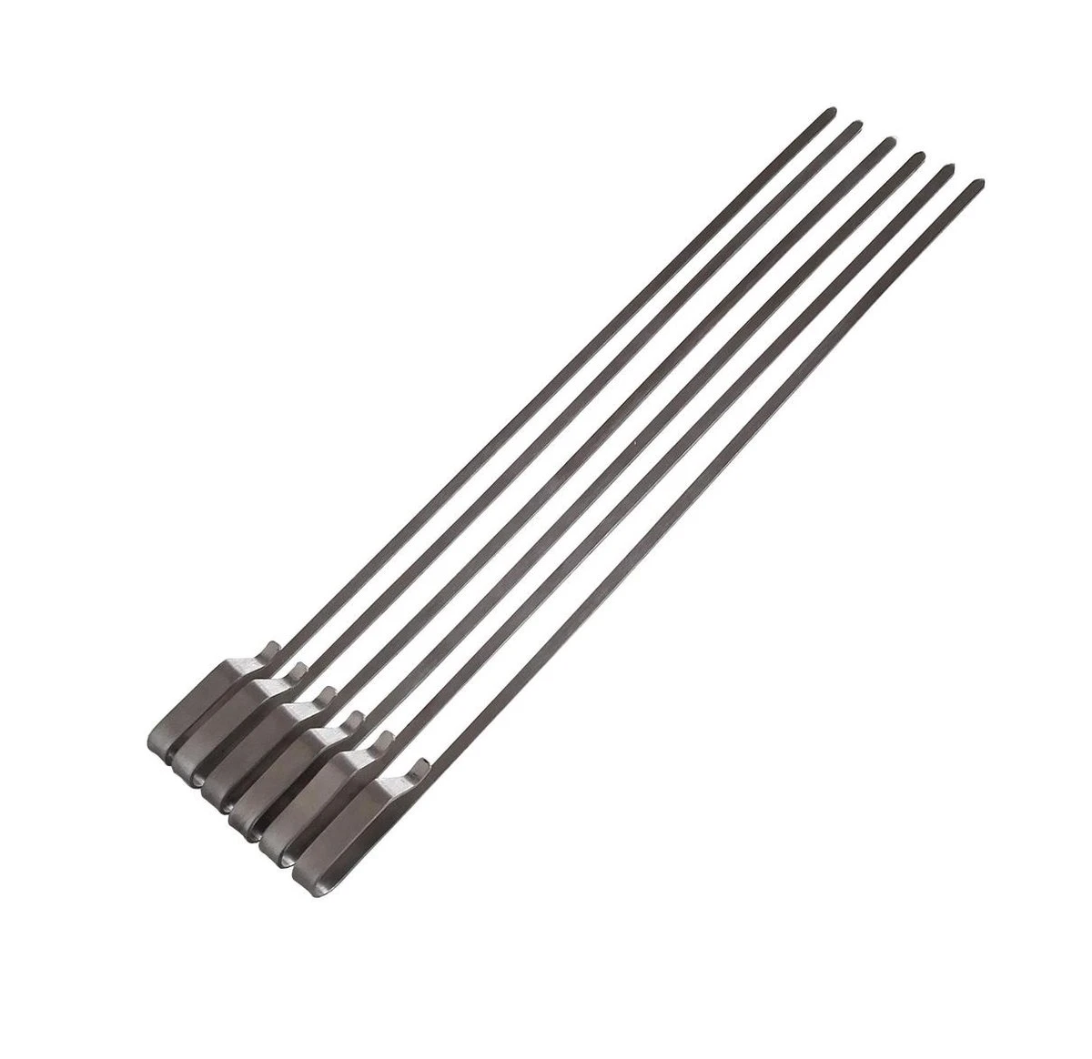 BBQ Rotisserie Kebab Spiezen Set (universele Set Geschikt Voor De Meeste Rotisseries / BBQ Spitten) 4 BBQ Rotisserie Kebab Spiezen Set (universele Set Geschikt Voor De Meeste Rotisseries / BBQ Spitten) - Afbeelding 2