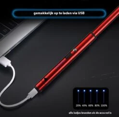 Oplaadbare Lange Dunne Elektrische Aansteker - Duurzame Plasma Aansteker - Inclusief Cadeauverpakking - BBQ – Kaarsen – Rood -Bbq Gereedschap Winkel 1200x1170 1