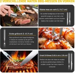 Saveur Royal® 35-delige Barbecue Gereedschapset In Roestvrij Staal - BBQ Grill Set Met Draagtas - Barbecuegerei-sets - Barbecue Accessoires Gereedschap - 35-delig -Bbq Gereedschap Winkel 1200x1170 3