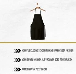 BBQ Collection Barbecue Schort - Zwart - Koken - Kookschort - Katoen - Sloof 8 BBQ Collection Barbecue Schort - Zwart - Koken - Kookschort - Katoen - Sloof -Bbq Gereedschap Winkel 1200x1178 2