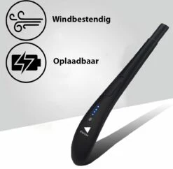 Oplaadbare Lange Elektrische Aansteker - Zwart - Duurzame Plasma Aansteker - Inclusief Cadeauverpakking - BBQ - Kaarsen -Bbq Gereedschap Winkel 1200x1178