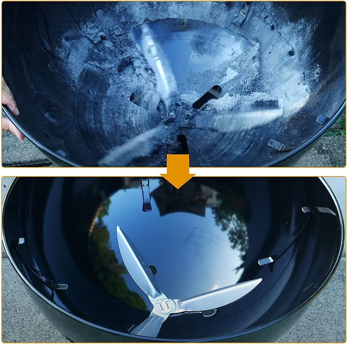 One-Touch-reinigingssysteemkit Voor 57 CM Kogel BBQ , Geschikt Als Vervanging In Diverse Weber Kogel BBQ's 7 One-Touch-reinigingssysteemkit Voor 57 CM Kogel BBQ , Geschikt Als Vervanging In Diverse Weber Kogel BBQ's - Afbeelding 5