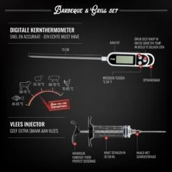 Mountain Jack® 40-Delige Luxe BBQ Grill Accessoires Set In Roestvrij Staal – Barbecue Gereedschap – Tangenset, Vlees Thermometer, Vleestang, Borstel, Spiezen, Vleesmes, Vleesvork 18 Mountain Jack® 40-Delige Luxe BBQ Grill Accessoires Set In Roestvrij Staal – Barbecue Gereedschap – Tangenset, Vlees Thermometer, Vleestang, Borstel, Spiezen, Vleesmes, Vleesvork -Bbq Gereedschap Winkel 1200x1199 3