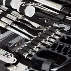 Mountain Jack® 40-Delige Luxe BBQ Grill Accessoires Set In Roestvrij Staal – Barbecue Gereedschap – Tangenset, Vlees Thermometer, Vleestang, Borstel, Spiezen, Vleesmes, Vleesvork 20 Mountain Jack® 40-Delige Luxe BBQ Grill Accessoires Set In Roestvrij Staal – Barbecue Gereedschap – Tangenset, Vlees Thermometer, Vleestang, Borstel, Spiezen, Vleesmes, Vleesvork -Bbq Gereedschap Winkel 1200x1199 4