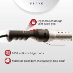 Bbq Aansteker Electrisch - Looftlighter - Bbq Starter - Bbq Accesoires - One Minute Lighter - Incl. Bbq Handschoenen - ®Stane -Bbq Gereedschap Winkel 1200x1200 101