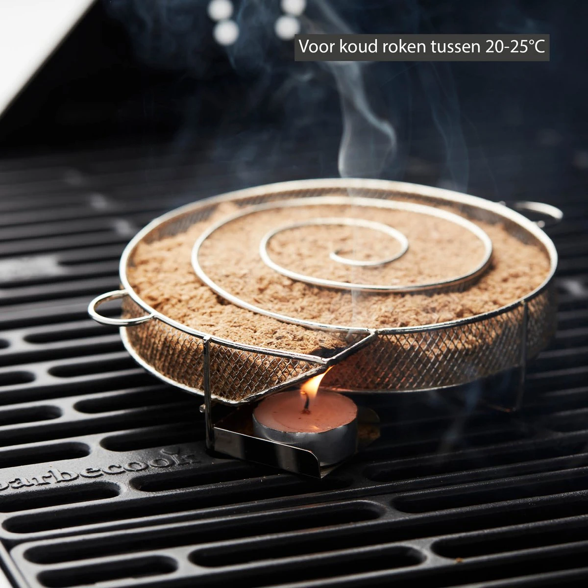 Barbecook - Smokerbox - Starter Set Met 3 Soorten Rookmot - Rookgenerator - Rookdoos - Koud Roken BBQ/Barbeque - Cold Smoke - Spiraal - RVS - Ø 17 Cm 5 Barbecook - Smokerbox - Starter Set Met 3 Soorten Rookmot - Rookgenerator - Rookdoos - Koud Roken BBQ/Barbeque - Cold Smoke - Spiraal - RVS - Ø 17 Cm - Afbeelding 3